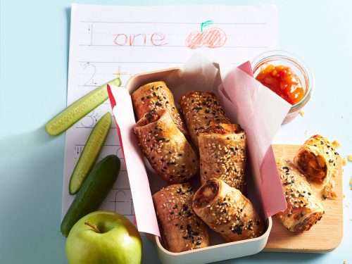 Vegetable And Feta Sausage Rolls