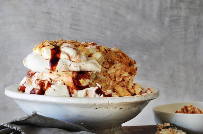 MAGGIE BEER’S QUINCE AND ALMOND PAVLOVA