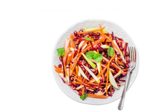 Carrot, Apple & Beetroot Julienne Salad