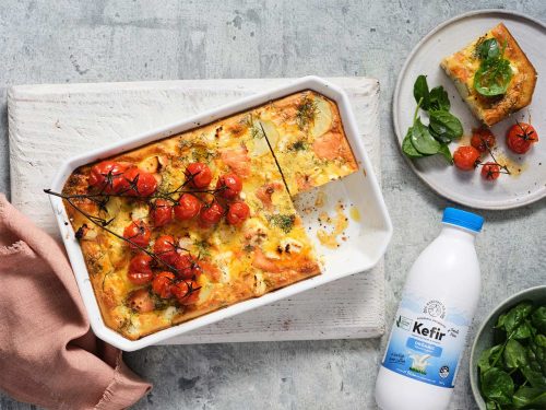Babushka’s Kefir, Potato and Salmon Slice