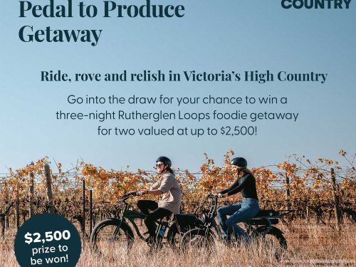Win a High Country Pedal to Produce Getaway worth $2,500!