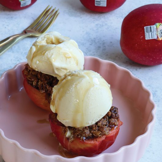 Cosmic Crisp Air Fryer Apple Crumble