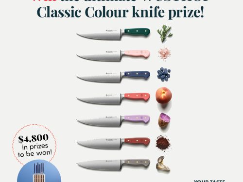 Win the ultimate WÜSTHOF Classic Colour knife prize worth $4,800!