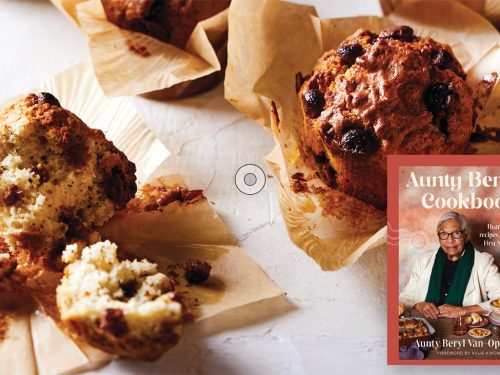 Aunty Beryl’s wattleseed choc chip muffins