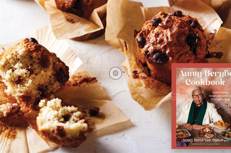 Aunty Beryl's wattleseed choc chip muffins