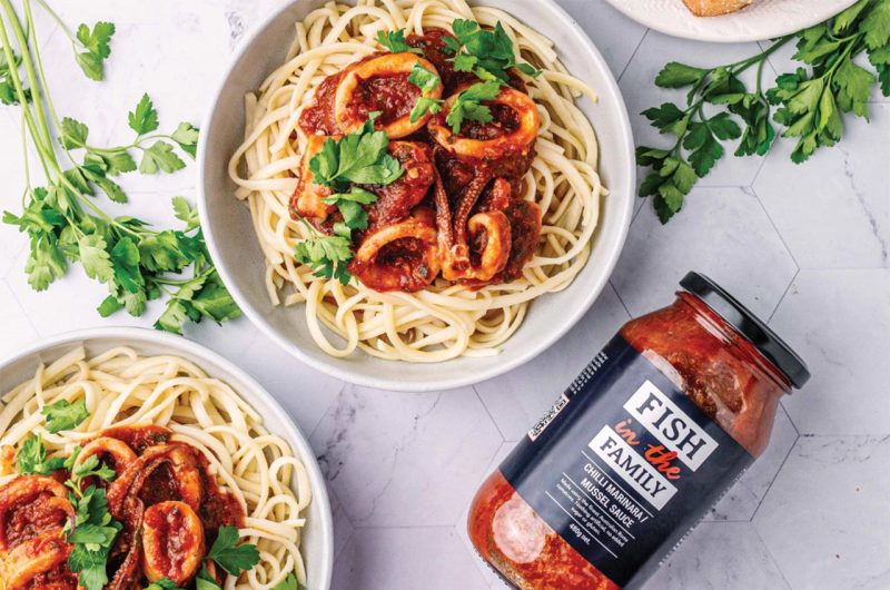 Fish in the Family's Squid Spaghetti Marinara