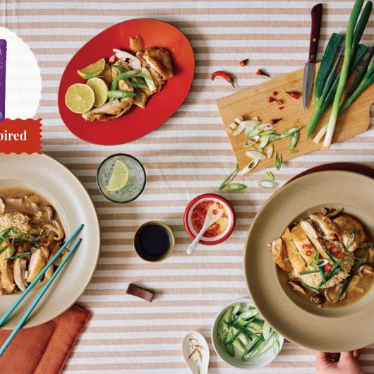 Tilda’s Crispy Chicken With Miso Mushroom Broth Rice Bowl