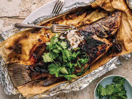 Fish in the Family’s Blackened Hoisin, Chilli & Lime BBQ Baby Barramundi