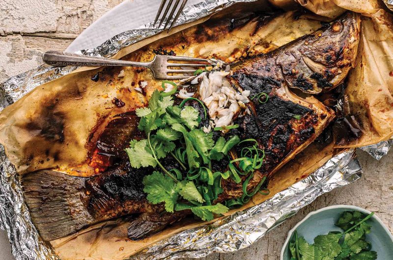 Fish in the Family's Blackened Hoisin, Chilli & Lime BBQ Baby Barramundi