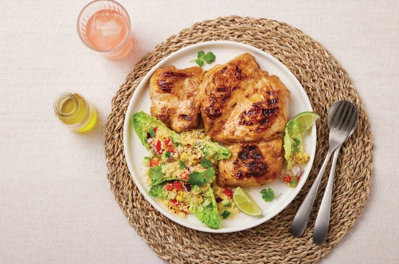 Hazeldenes Maple BBQ Boneless Chicken with Couscous Salad